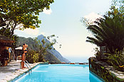 photograph of infinity pool in St. Lucia