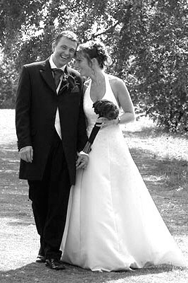 wedding photo at St. Augustine's Priory, Ashford